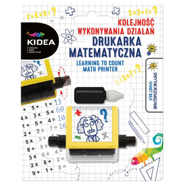 Kidea matematikai műveletsor nyomtató bélyegző - sárga