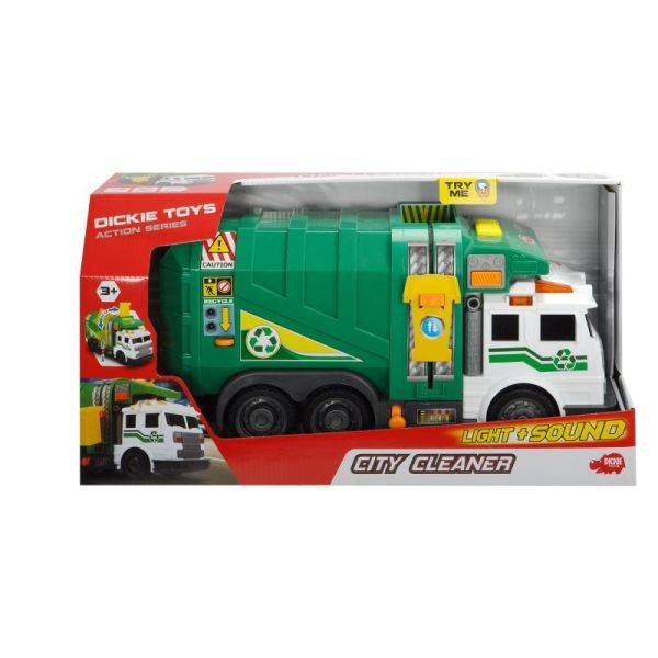 Dickie újrahasznosító kukásautó fénnyel és hanggal