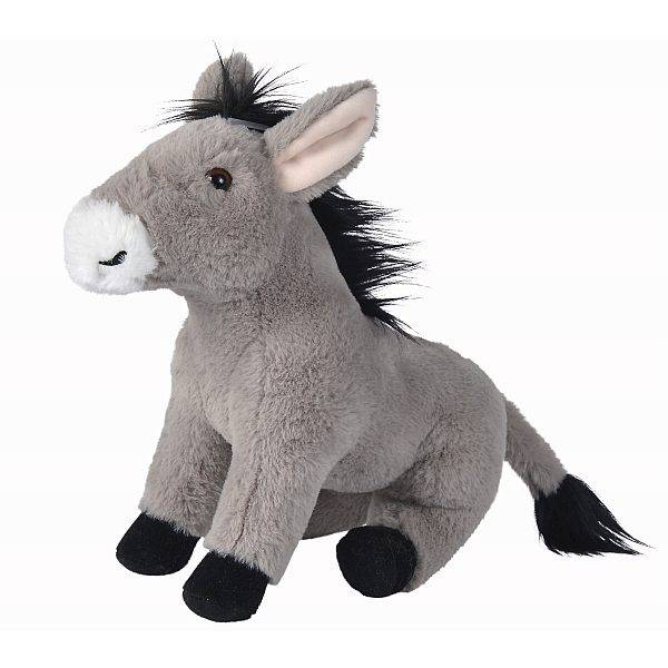 Szürke plüss csacsi 28 cm Nicotoy