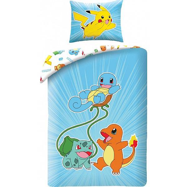 Pokemon ágyneműhuzat szett - Pokémon Blue Friends