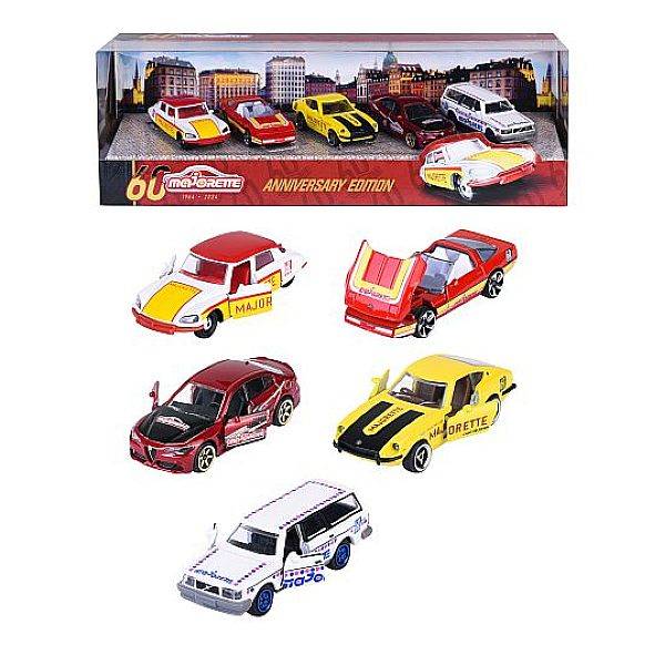 Majorette Anniversary Edition kisautók 5 db-os szett díszdobozban