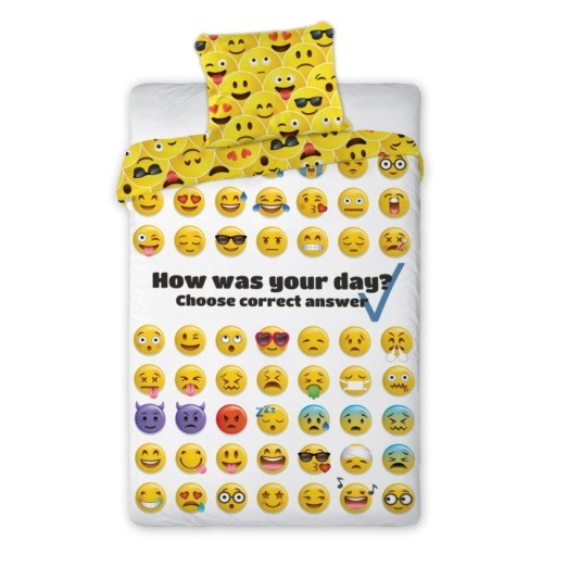 Emojis ágyneműhuzat szett 140 x 200 cm