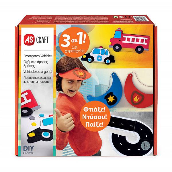 Rendőr és tűzoltó kreatív szett 3 az 1-ben