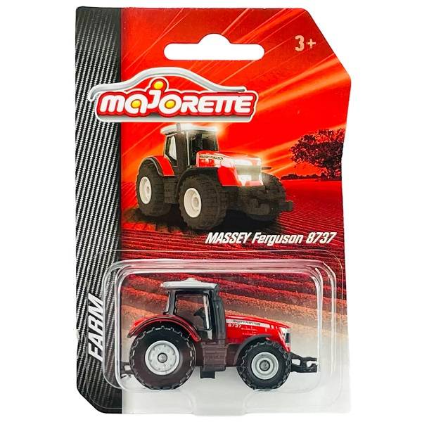 Majorette Farm jármű – bordó traktor – MASSEY Ferguson 8737