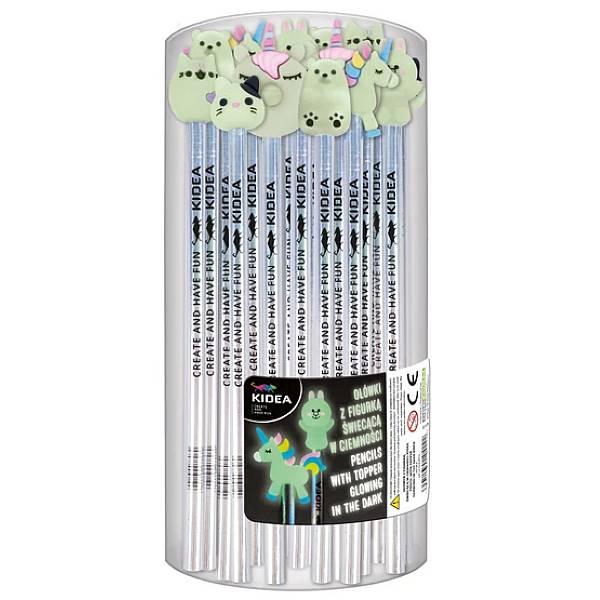 Kidea sötétben világító HB grafitceruza - többféle