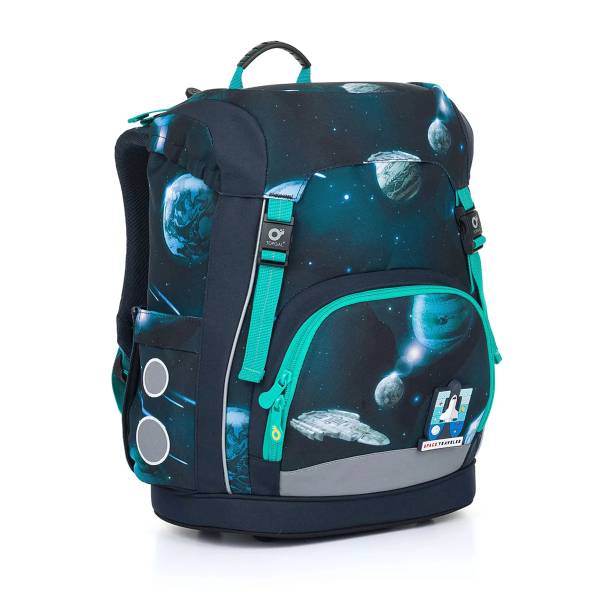 Topgal merevfalú iskolatáska csatos KIRA - Space Traveler