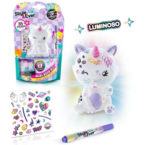 Style4ever Díszítsd fel Mini Deco világító figura - Cicakornis
