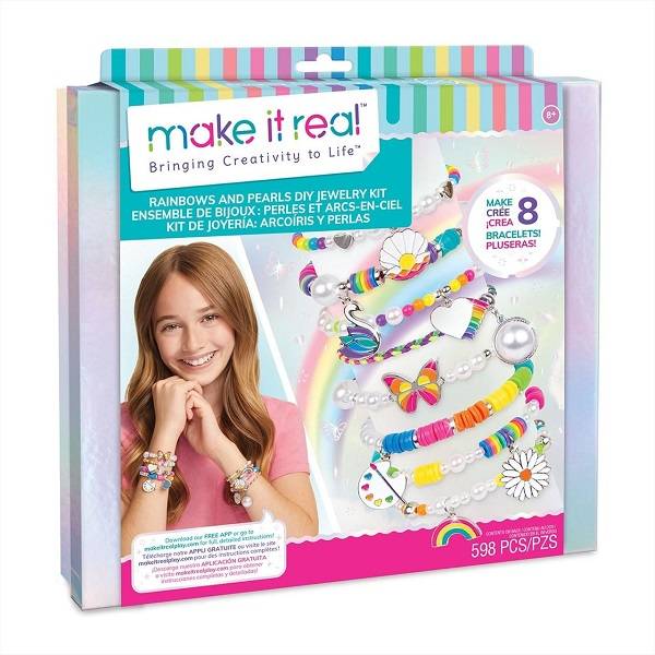Make it Real ékszerkészítés - Szivárvány és gyöngy karkötők
