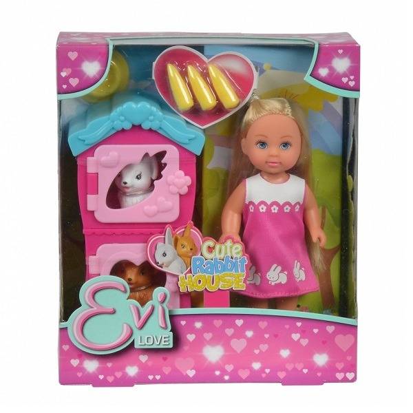 Evi Love Évi baba nyuszi házzal