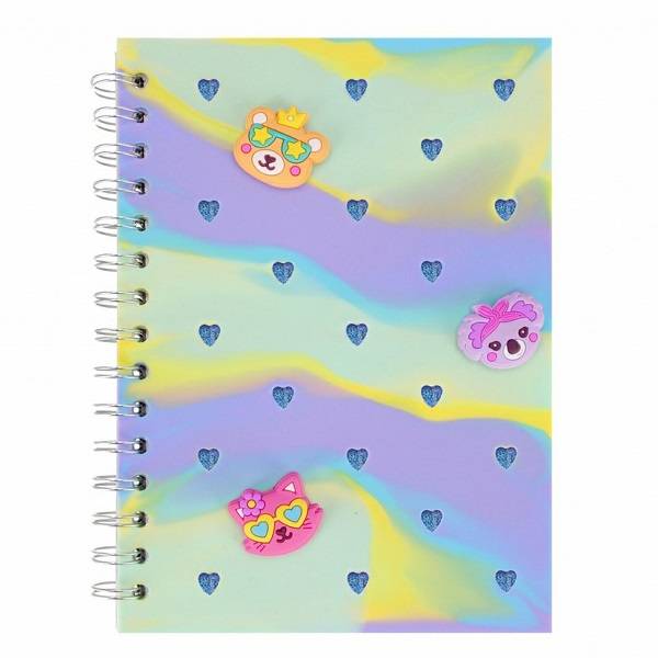 Starpak szilikon borítású sima spirálfüzet A5 – Állatos