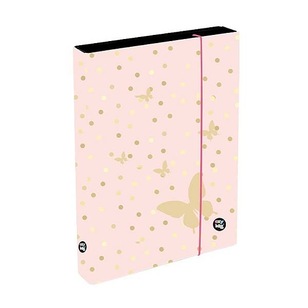 Oxybag pillangós füzetbox A5 Jumbo – Butterfly gold