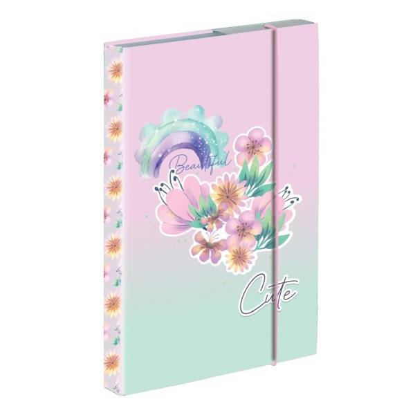 Oxybag virágos füzetbox A4 – pasztell