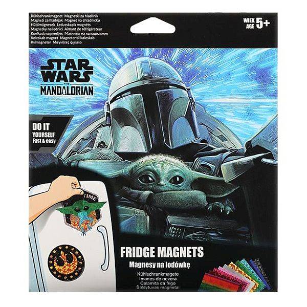 Star Wars The Mandalorian hűtőmágnes készítő kreatív készlet - kétféle
