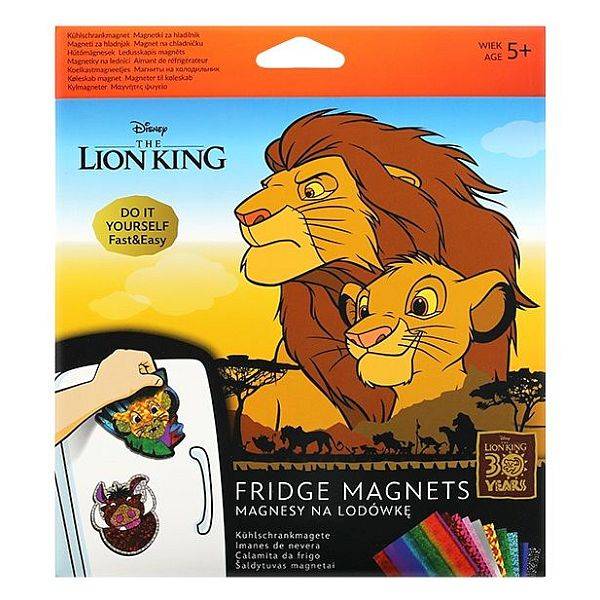 Oroszlánkirály hűtőmágnes készítő kreatív készlet - kétféle
