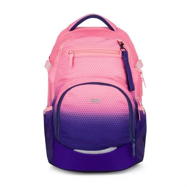 Oxybag ergonomikus iskolatáska hátizsák – Ombre barack-lila