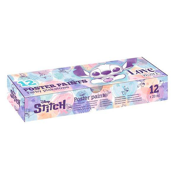 Stitch plakát festék készlet 12 db-os pasztell