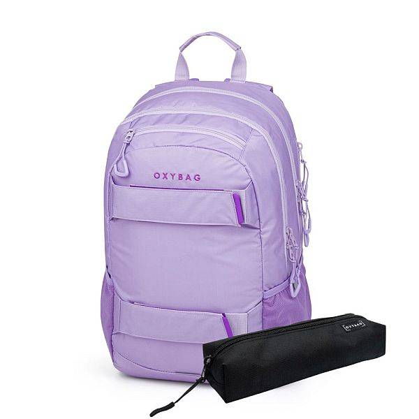 Oxybag ergonomikus iskolatáska tolltartóval – Purple