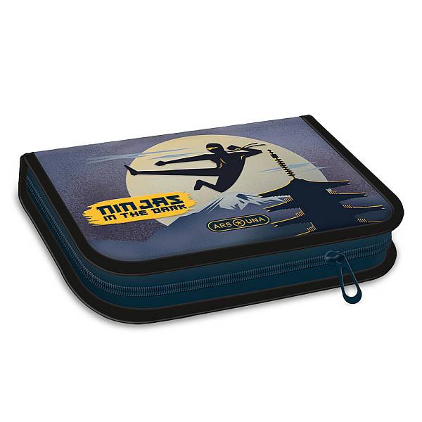 Ars Una kihajtható felszerelt tolltartó – Ninjas in the dark