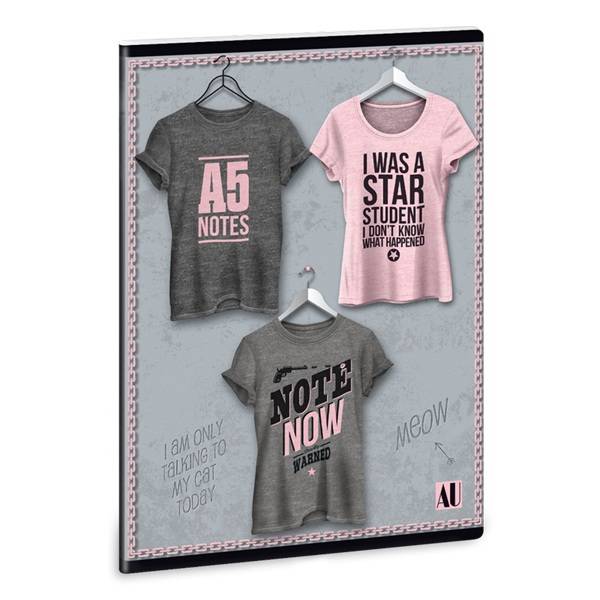 Ars Una A5-ös sima füzet – Shirts 1