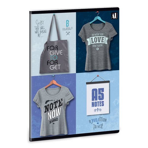 Ars Una A5-ös sima füzet – Shirts 2