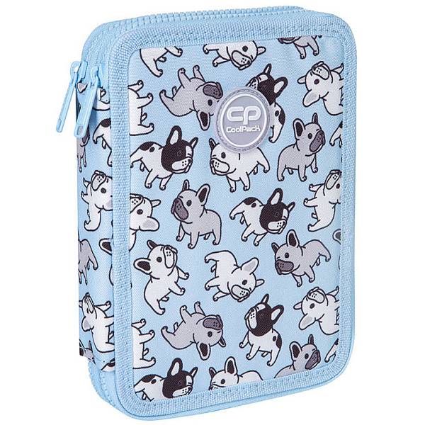 CoolPack felszerelt emeletes tolltartó Jumper XL – Cute Bulldogs
