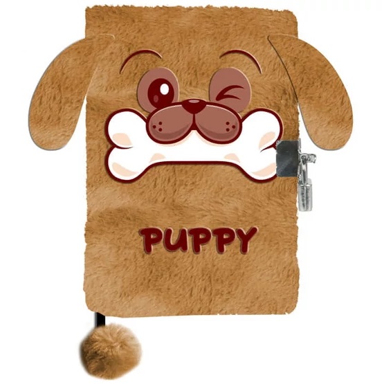 Paso kutyás plüss napló lakattal – Puppy