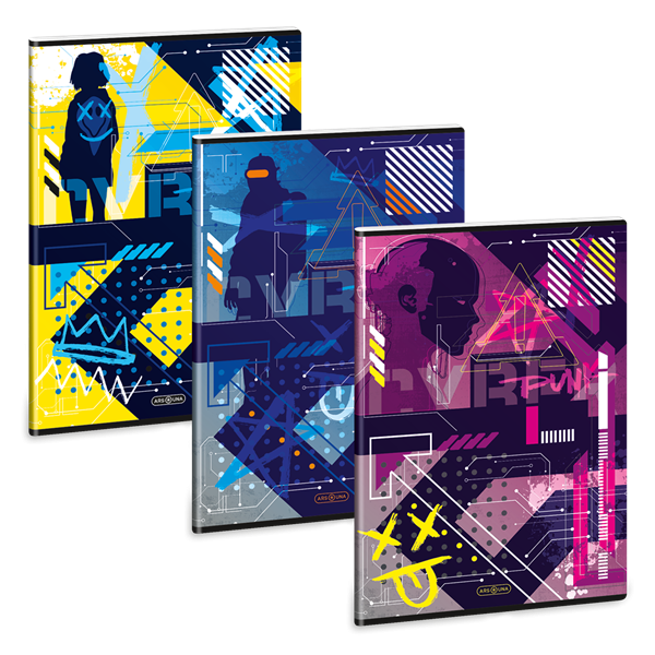 Ars Una kockás füzet A4 – Cyberpunk