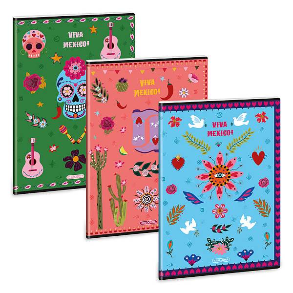Ars Una vonalas füzet A4 – Viva Mexico