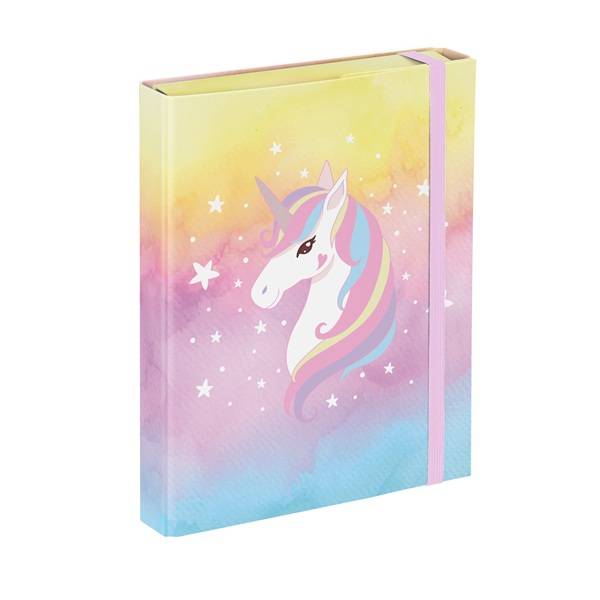 Baagl unikornisos füzetbox A5 Rainbow Unicorn