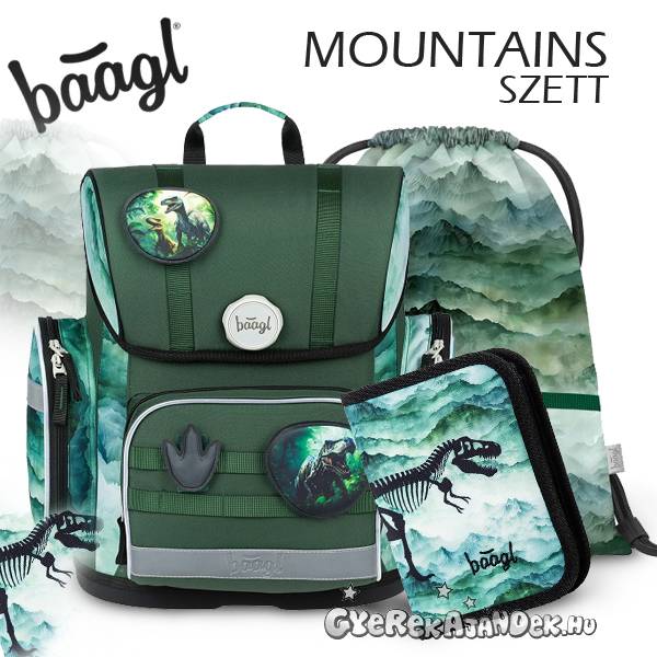 Baagl ergonomikus dinós iskolatáska SZETT – Mountains