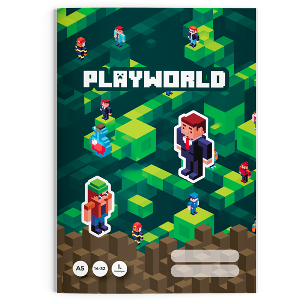 Oxybag 1. osztályos vonalas füzet A5 – Playworld