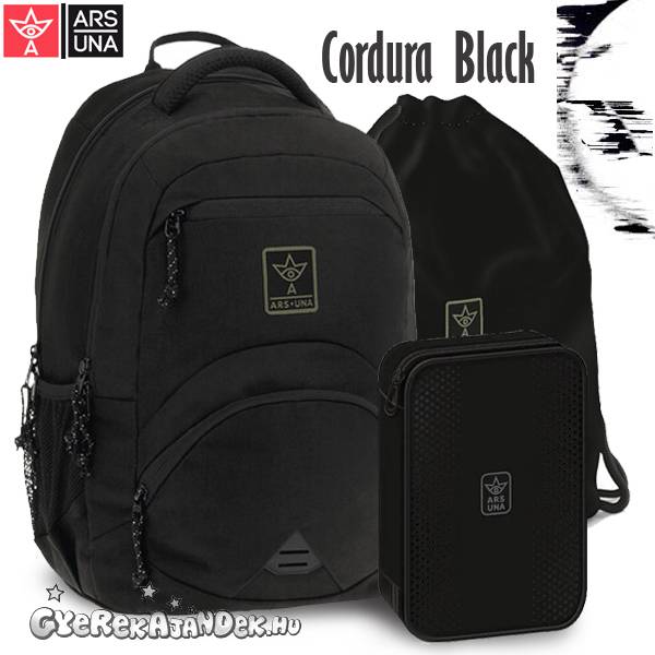 Ars Una anatómiai iskolatáska, hátizsák SZETT – Cordura Black (AU-C2)