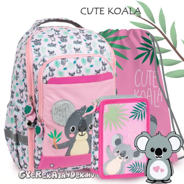 Koalás ergonomikus iskolatáska SZETT – Cute Koala