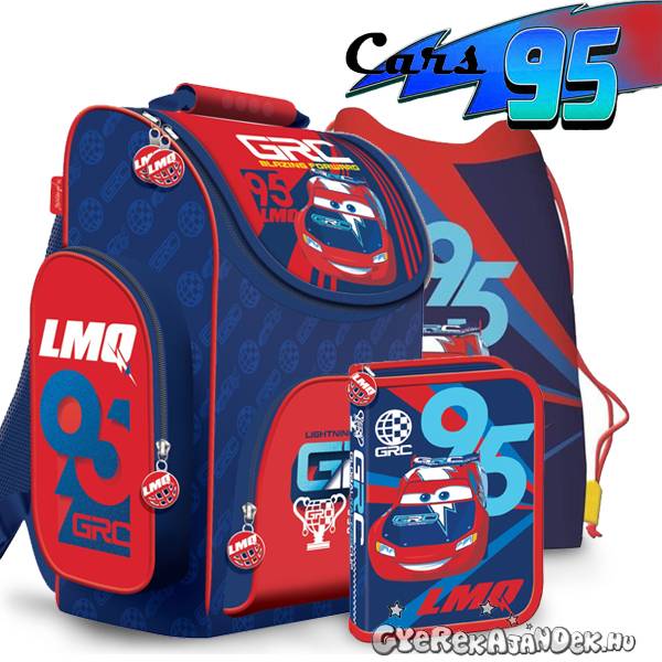 Verdák ergonomikus iskolatáska SZETT – Cars