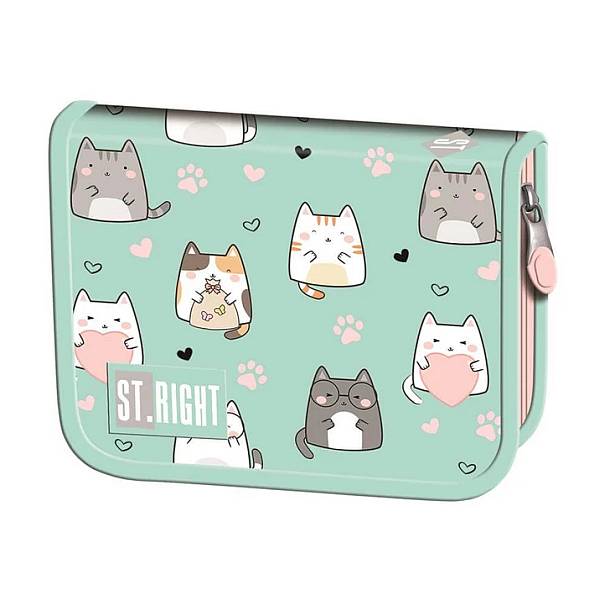St. Right cicás kihajtható tolltartó – Charming Cats