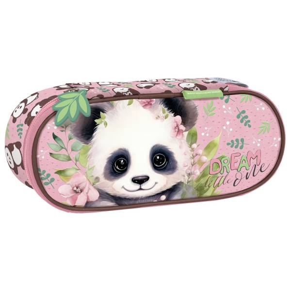 Pandás ovális tolltartó - Dream