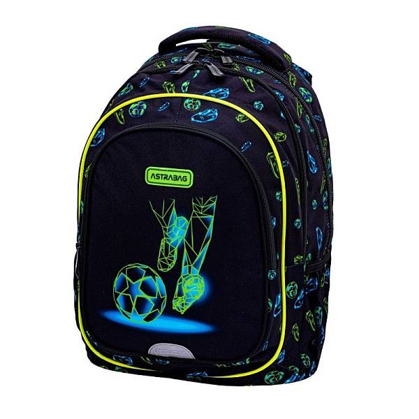 Astra focis ergonomikus iskolatáska, hátizsák 42 cm – Football Motion