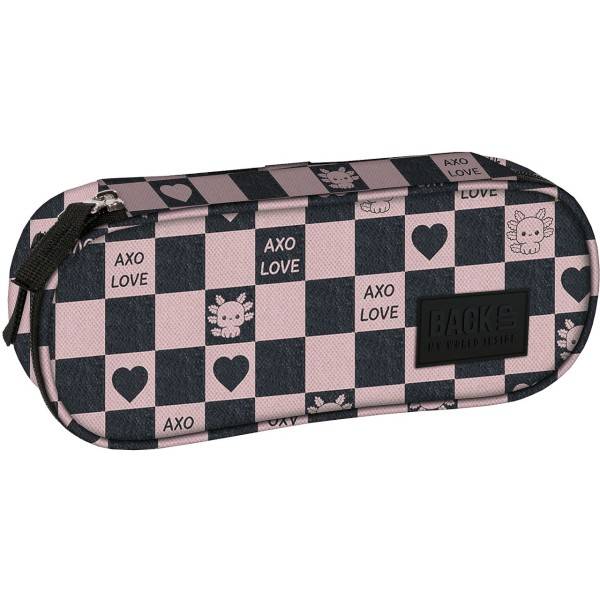 BackUp pepita ovális tolltartó - Axolotl