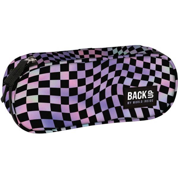 BackUp ovális tolltartó - Blue pepita