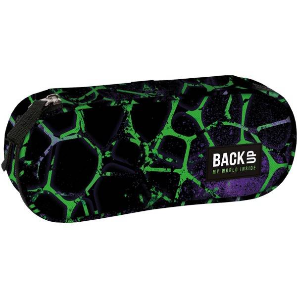 BackUp ovális tolltartó - Green Mesh