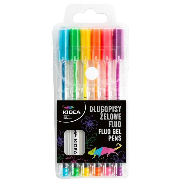 Kidea Fluoreszkáló zselés toll szett 6 db-os