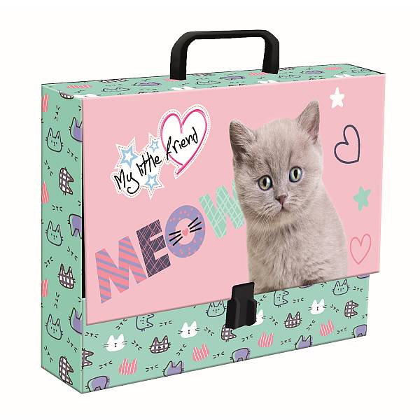 My Little Friend cicás fogantyús irattartó XL – Fluffy Kitty