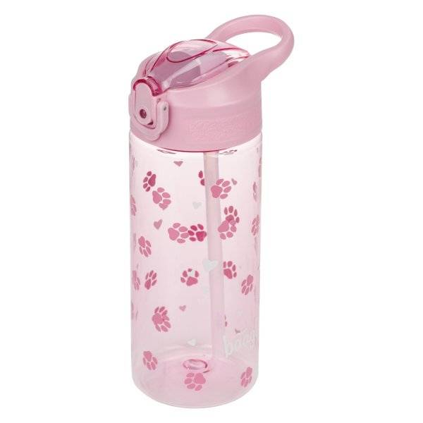 Baagl tritán kulacs 500 ml-es szívószálas – Paws