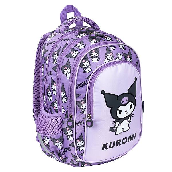 Kuromi ergonomikus iskolatáska, hátizsák - Violet