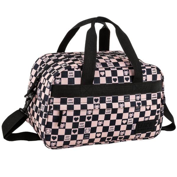 BackUp kockás sporttáska - Axolotl