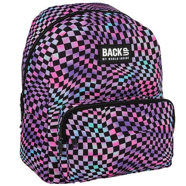 BackUp kamasz hátizsák - Blue pepita