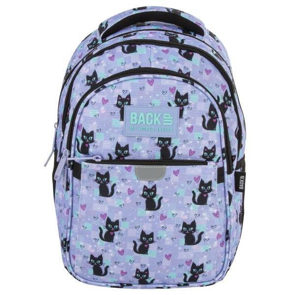 BackUp iskolatáska, hátizsák - Black Cats