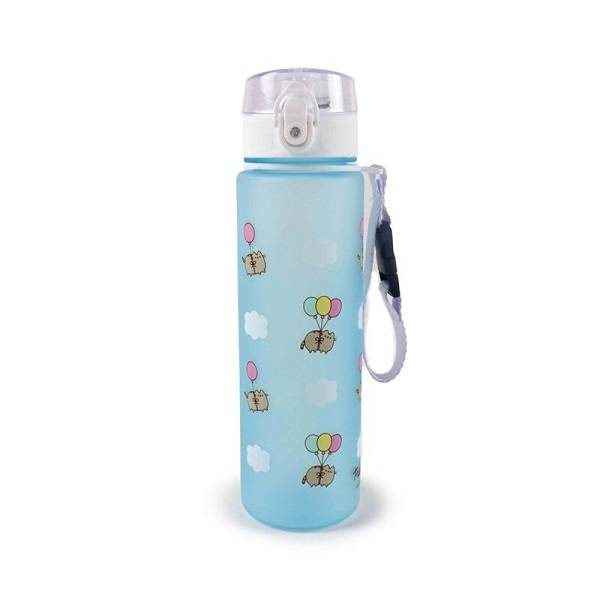 Pusheen Cat műanyag kulacs 600 ml-es - Lufikkal
