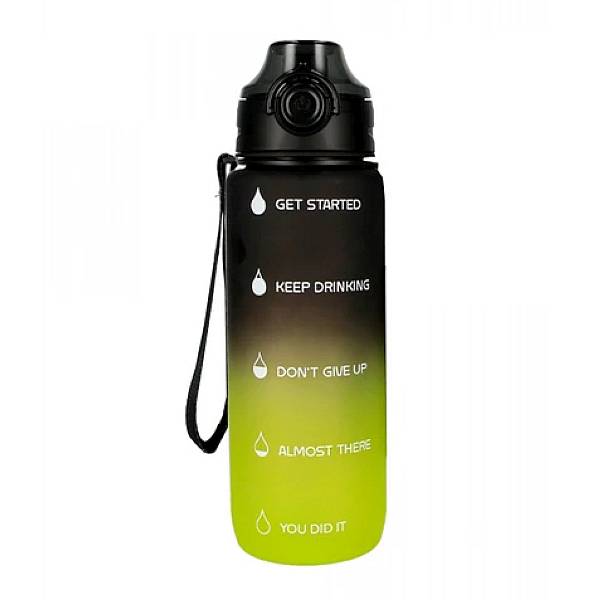 Starpak műanyag kulacs 750ml - zöld-fekete