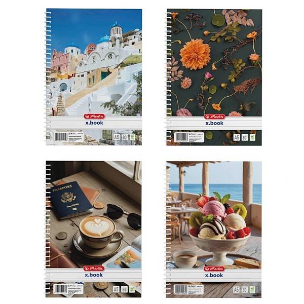 Herlitz vonalas spirálfüzet A5 – többféle